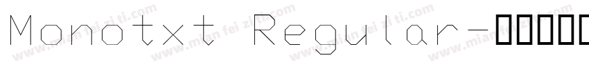 Monotxt Regular字体转换